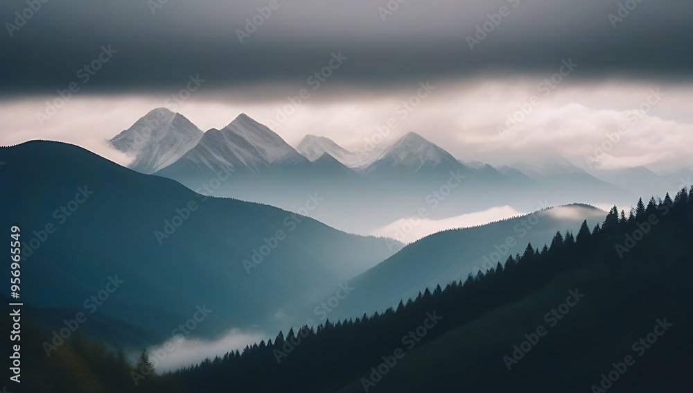 mountains in the fog mountains in the fog