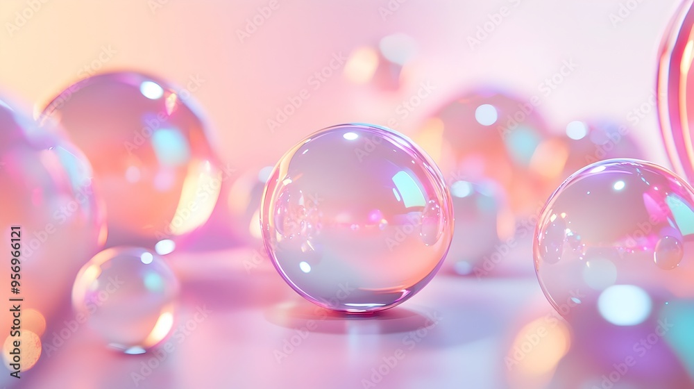 Mesmerizing Iridescent 3D Spheres Reflecting Ethereal Gradients of Light Mesmerizing Iridescent 3D Spheres Reflecting Ethereal Gradients of Light