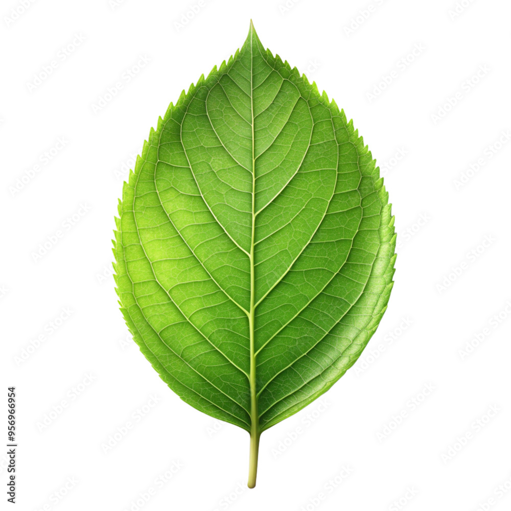 Obraz premium green leaf isolated on white