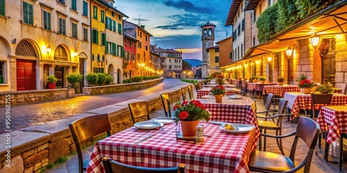 Fototapeta Naklejka Na Ścianę i Meble -  italian food cultural heritage pisa restaurants