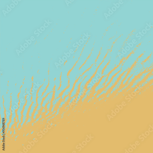 Vector sand texture. Sandy grains background for banner design, travel flyer, poster template. Color textured effect. Beach holiday backdrop. Monochrome pattern of seaside.