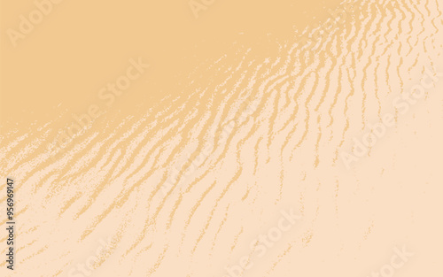 Vector sand texture. Sandy grains background for banner design, travel flyer, poster template. Color textured effect. Beach holiday backdrop. Monochrome pattern of seaside.