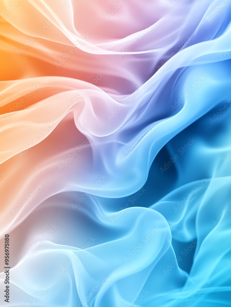 Colorful gradient abstract background with smooth flowing lines in orange, pink, and blue hues, representing fluidity and digital art. Colorful gradient abstract background with smooth flowing lines in orange, pink, and blue hues, representing fluidity and digital art.