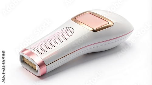 A sleek, modern handheld laser hair removal device with a sleek design and compact size for convenient and easy at-home hair removal treatments. photo