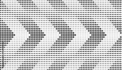 Black and white transition sharp arrows pattern. For modern background and jersey design. Fully editable vector element. Vector Format Illustration. 