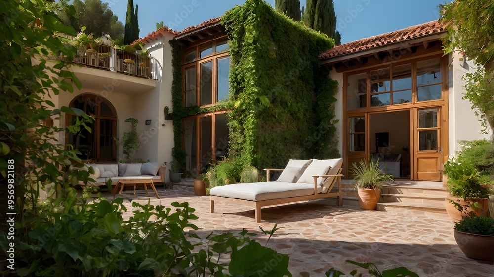 Fototapeta premium luxury villa with pool