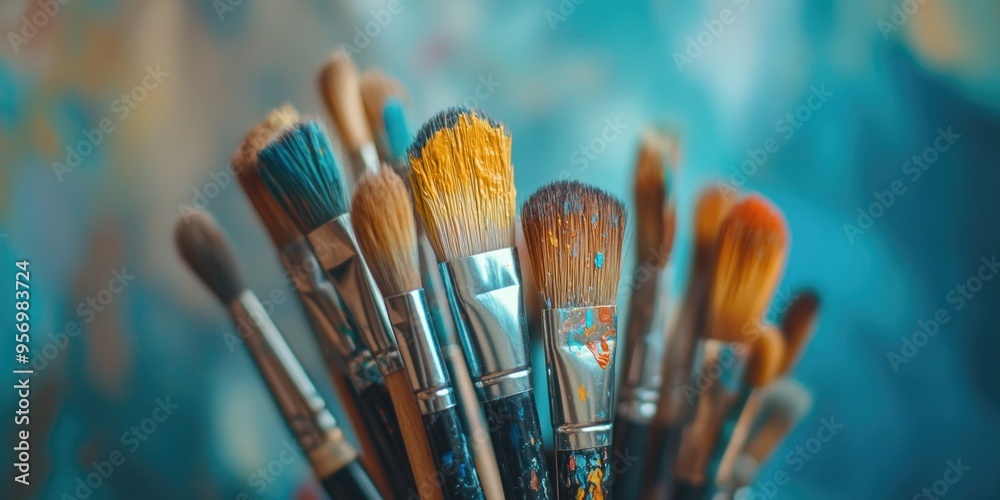 Paint Brush Close Up Paint Brush Close Up
