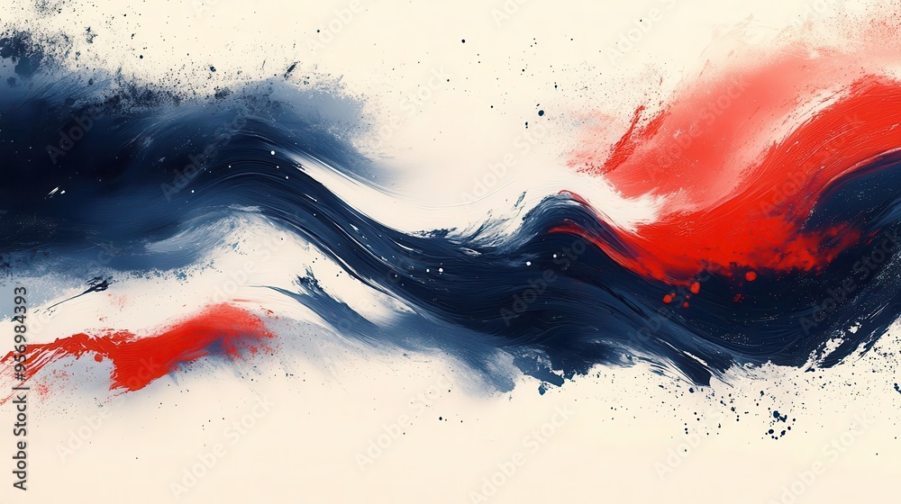 dynamic abstract pattern of bold brush strokes in navy blue white and red creating a sense of movement and energy perfect for sportsthemed designs dynamic abstract pattern of bold brush strokes in navy blue white and red creating a sense of movement and energy perfect for sportsthemed designs