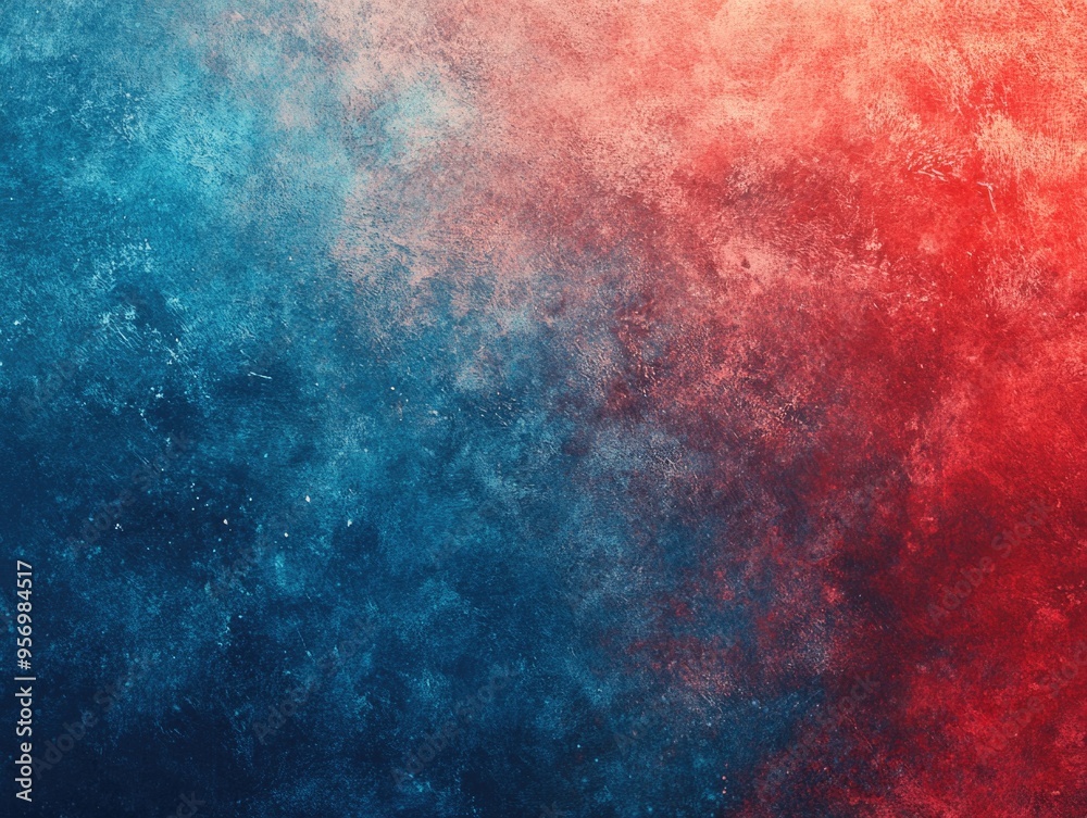 Obraz premium Red and Blue Background Close Up