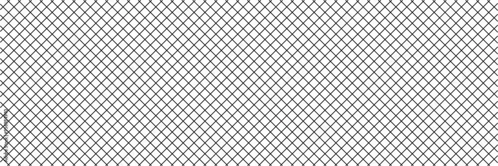 Black metal mesh seamless pattern vector illustration. Metal grid pattern. Silhouette Steel wire Chain link Fence Pattern. Black metal mesh seamless pattern vector illustration. Metal grid pattern. Silhouette Steel wire Chain link Fence Pattern.