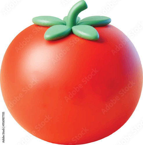 Illustration Clipart fresh vegetable colorfull tomato illustration good for icon design