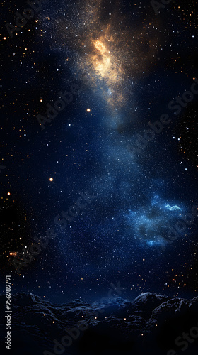 Obraz na płótnie Ultra-High Definition View of a Vast Starry Universe in 8K w salonie