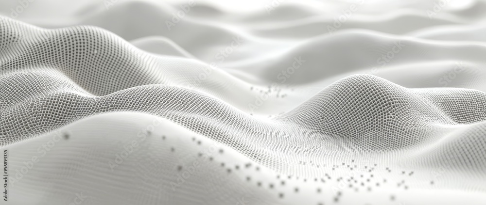 A futuristic abstract wave on a digital background. A network connection structure. A big data set. 3D rendering. A futuristic abstract wave on a digital background. A network connection structure. A big data set. 3D rendering.