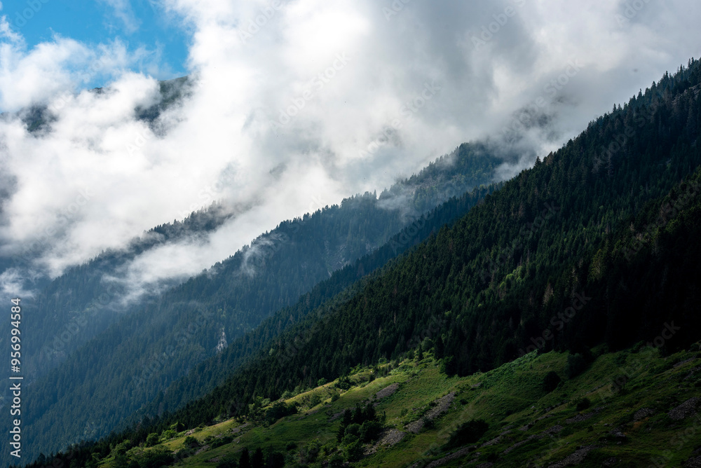 Fototapeta premium Amazing view with clouds.