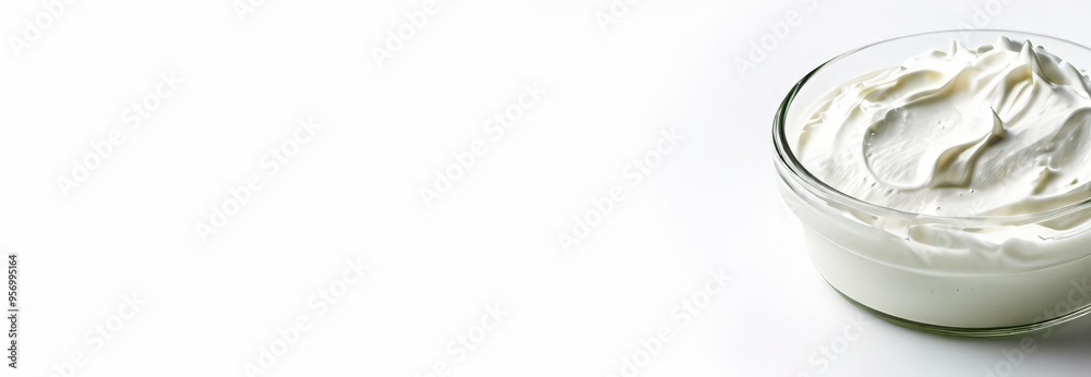 glass milk with spoon on top glass milk with spoon on top
