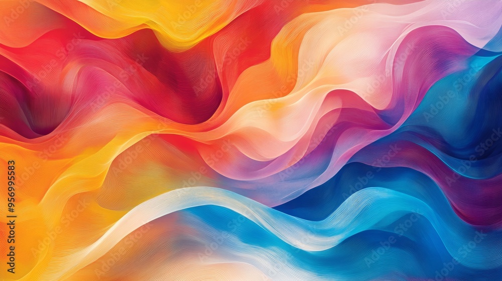 Obraz premium Colorful Abstract Waves