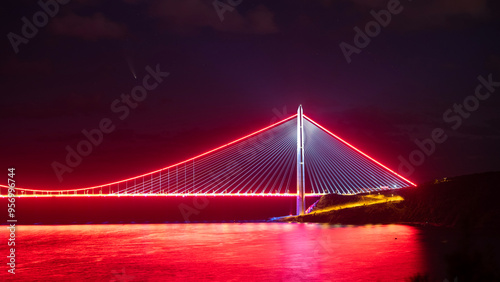 The bridge and its lighting. photo