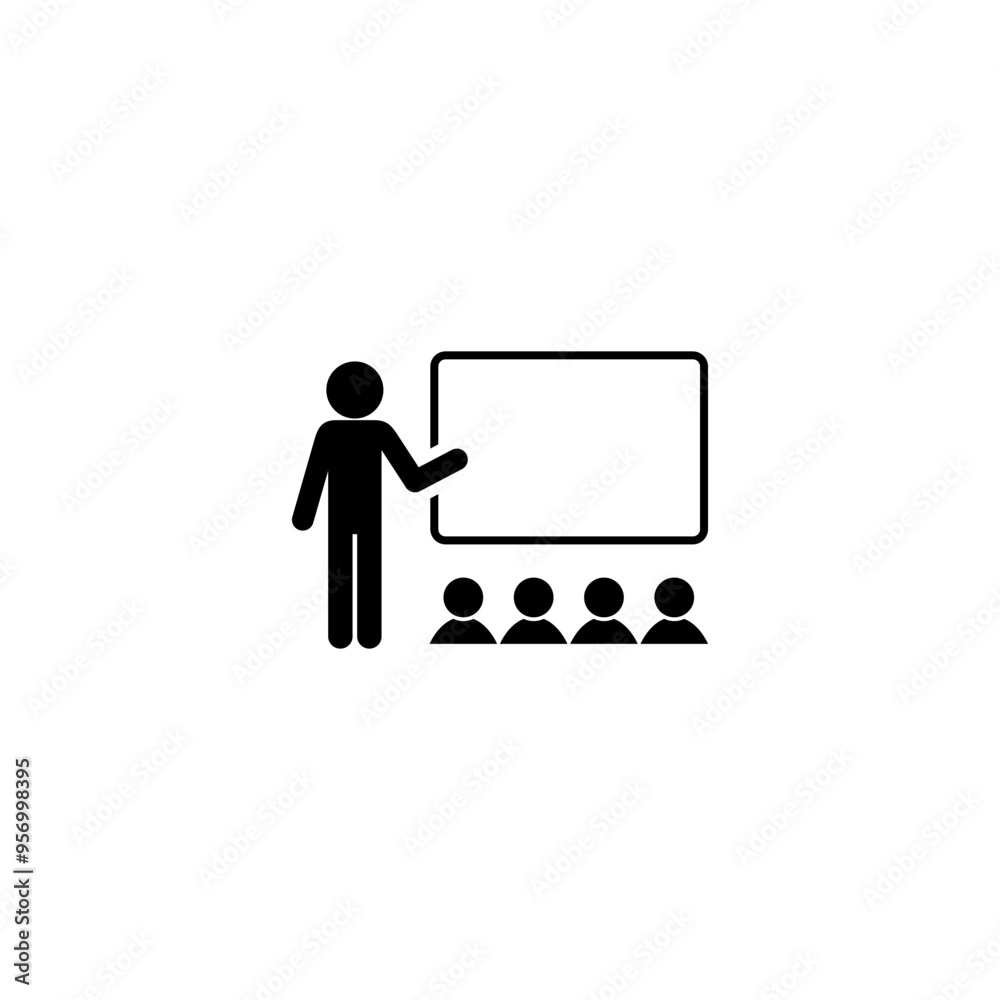 Teacher Icon isolated on white background Teacher Icon isolated on white background