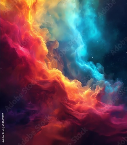 colorful smoke background