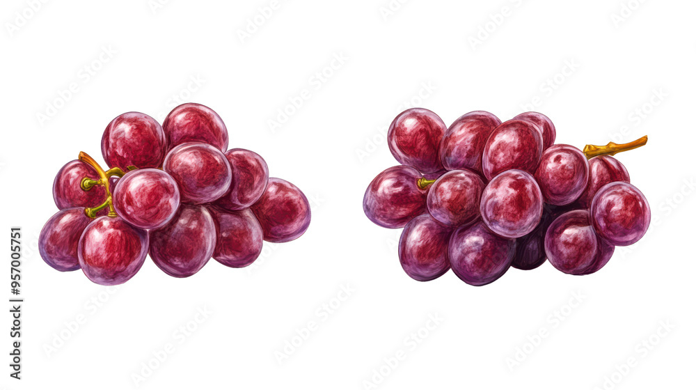 Fresh red grapes in clusters, showcasing their vibrant color and juicy texture. Perfect for healthy snacking or adding to dishes. Fresh red grapes in clusters, showcasing their vibrant color and juicy texture. Perfect for healthy snacking or adding to dishes.