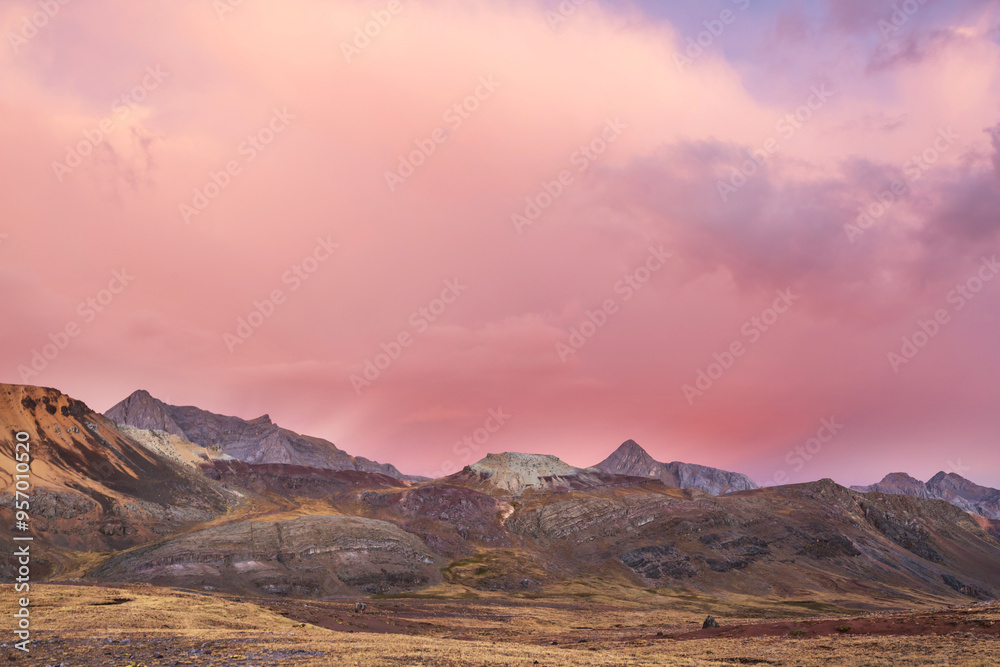 Mountains on sunset Mountains on sunset