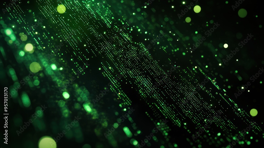 Abstract Green Glowing Pattern Abstract Green Glowing Pattern