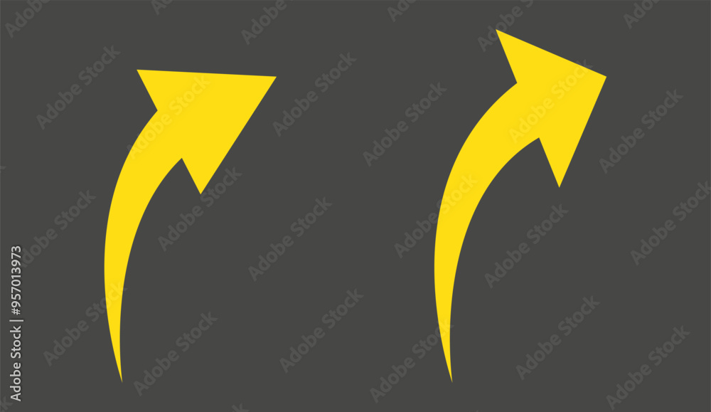 Flat style illustration of going up red arrow icon isolated with background. Flat style illustration of going up red arrow icon isolated with background.