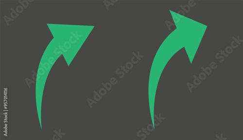 Free Download Flat style illustration of going up red arrow icon isolated with background. - GFXLoad
