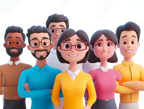 Diverse and Vibrant HR Team with Engaging Collaborative Atmosphere in a Modern Minimal Style