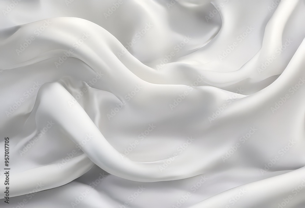 Obraz premium white silk fabric background