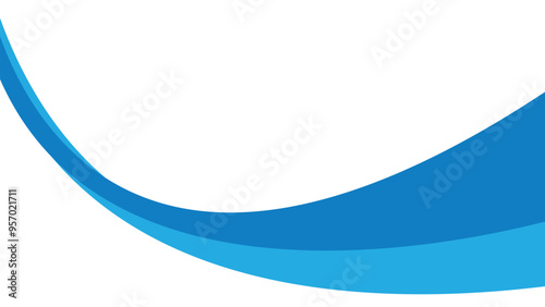 Blue wave abstrack vector background