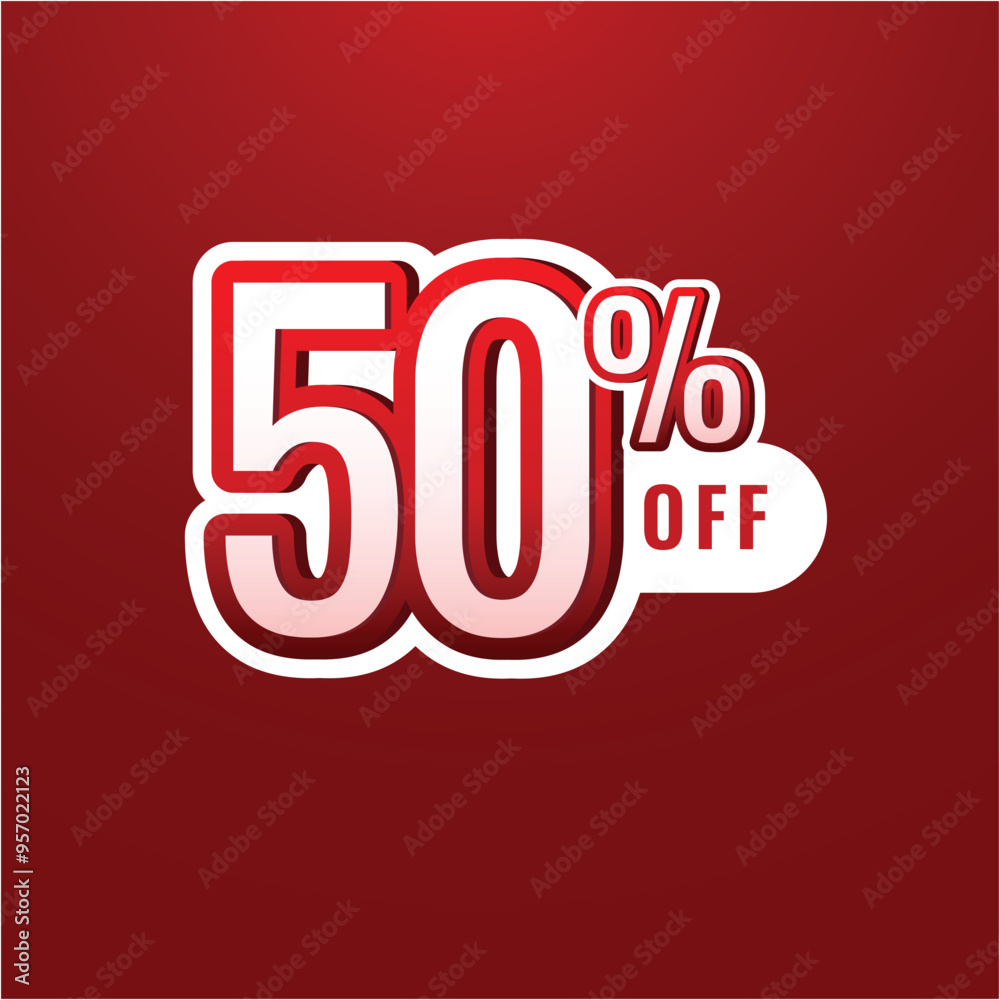 50% discount off Special Sale Vector Template Design Illustration 50% discount off Special Sale Vector Template Design Illustration