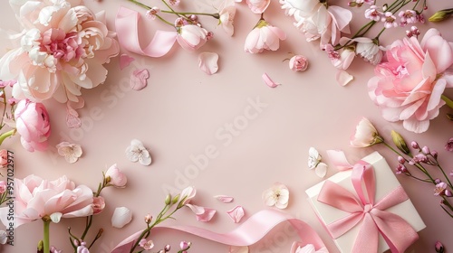 Blank menu card mockup, elegant design for anniversary celebrations and retirements