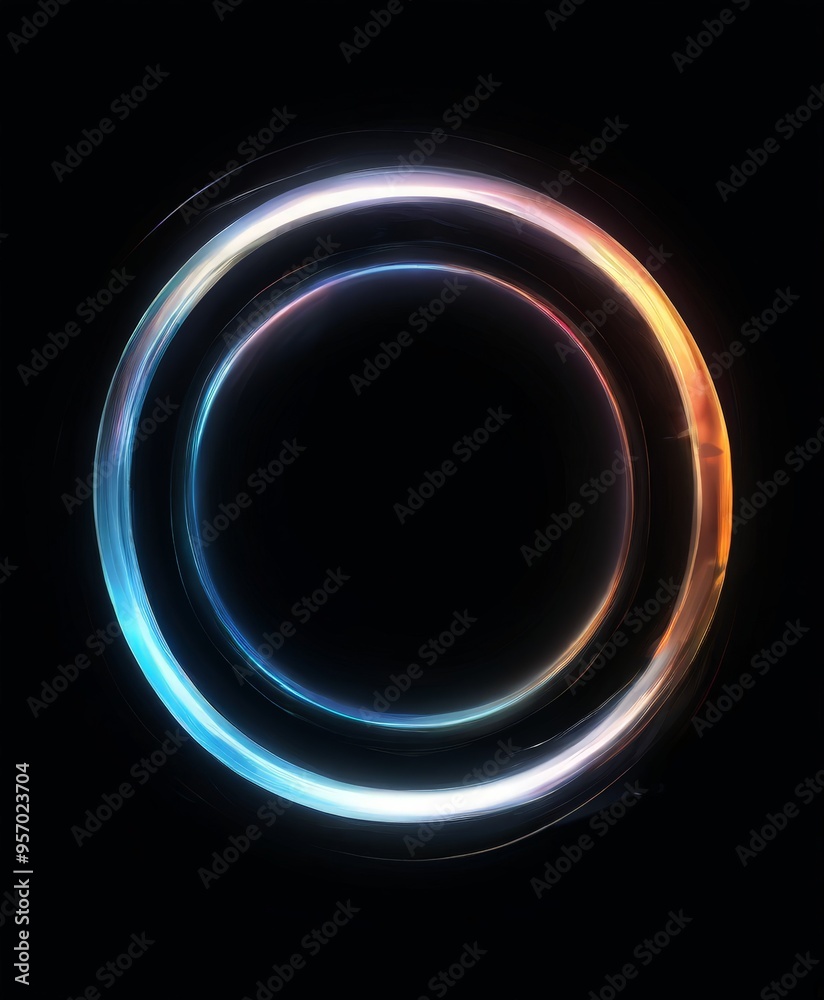 circular light effect on black background circular light effect on black background