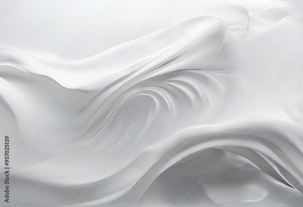 Obraz premium white abstract background with smooth