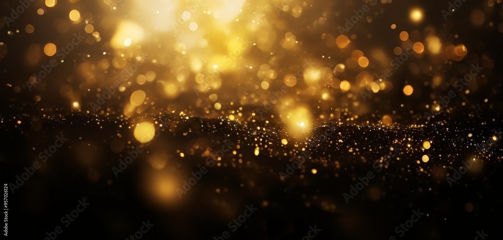 abstract gold bo lights background abstract gold bo lights background