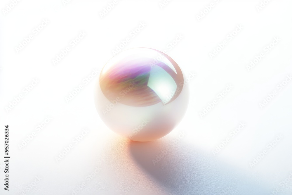 a high-contrast image of a single, gleaming pearl on a pure white background, the pearl's iridescence catching the light a high-contrast image of a single, gleaming pearl on a pure white background, the pearl's iridescence catching the light