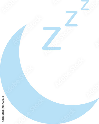 moon sleeping icon. sleeping person icon. people fell asleep sign. Sleep Icon. Sleeping, zzz or slumber in thought. Sleeping time icon.