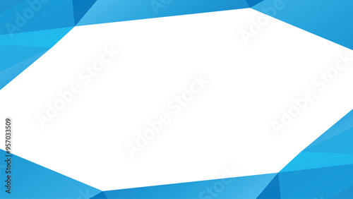 Blue wave abstract geometric business background
