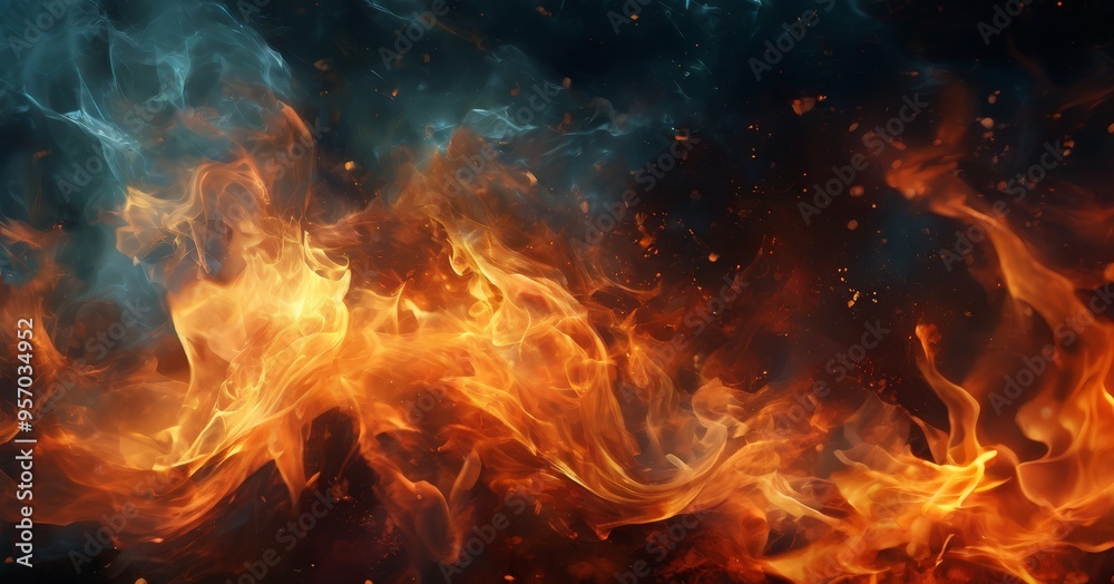 fire is burning in the dark fire is burning in the dark