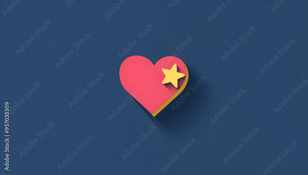 A single, small icon or symbol, such as a star or heart, centered on a solid background.