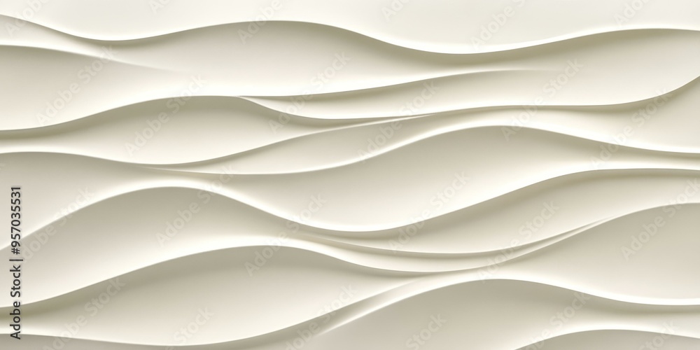 White wavy textured wall with abstract design. White wavy textured wall with abstract design.