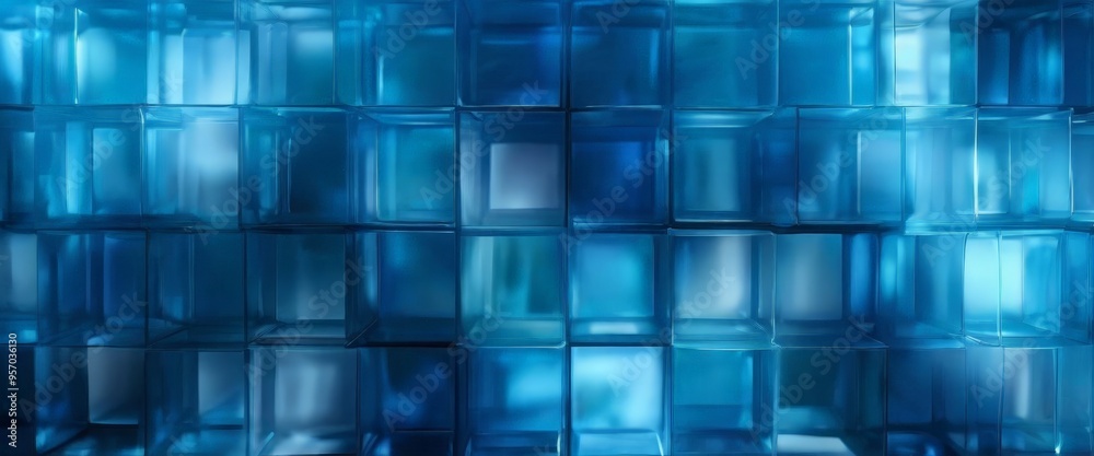 blue glass tiles background blue glass tiles background