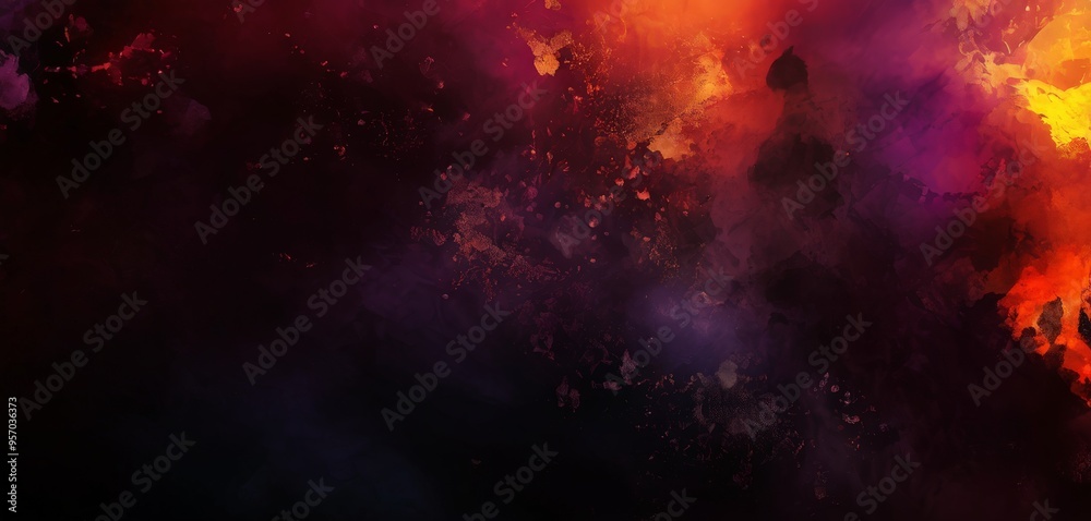 dark background with red and yellow paint dark background with red and yellow paint