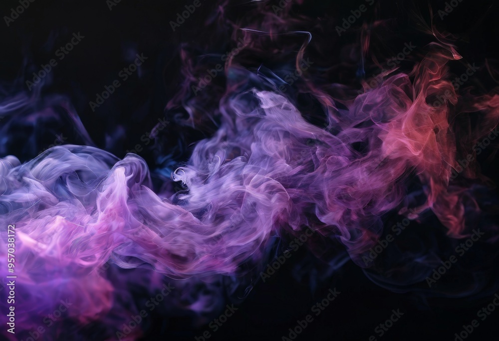 smoke on black background smoke on black background