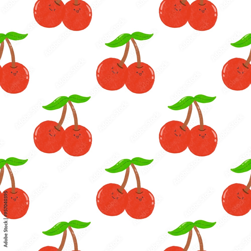 Cherry Seamless Patterns Cherry Seamless Patterns