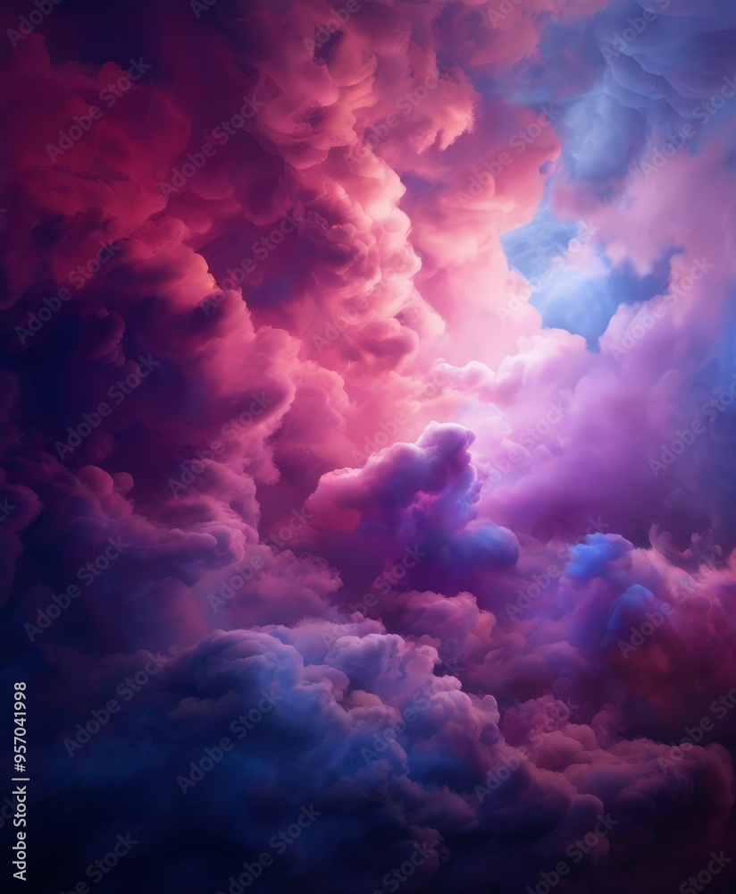 colorful cloud background with dark blue and pink hue colorful cloud background with dark blue and pink hue