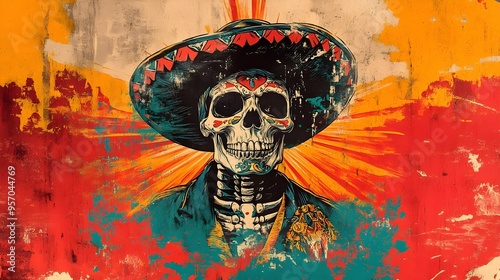 Mexican pride illustration concept