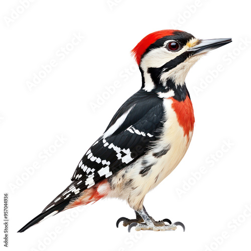  Woodpecker object isolated on transparent png.
