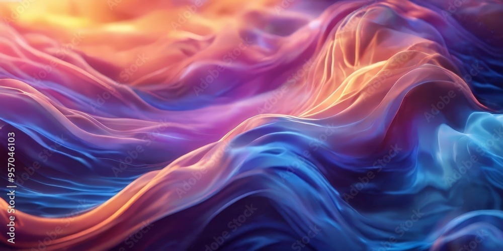 Fototapeta premium abstract background with colorful waves